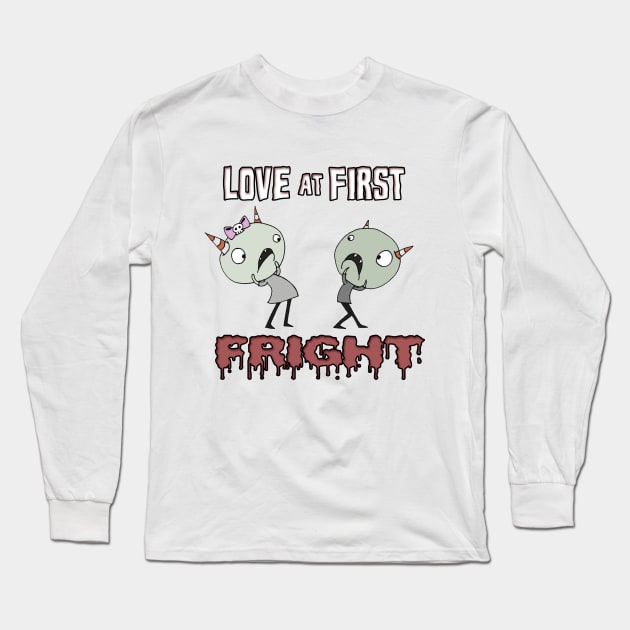 Love At First Fright Long Sleeve T-Shirt by XtophersComics